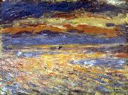 Pierre-Auguste Renoir Sunset at Sea painting